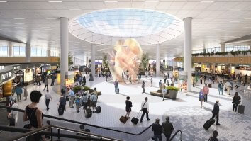 70-foot tall oculus located in the East Arrivals Hall
