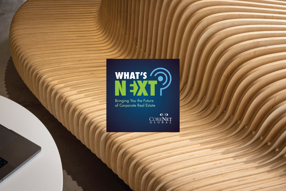 Corenet global podcast Corgan sustainability