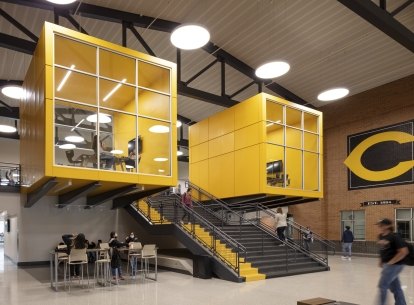 Cleburne HS_yellow cubes