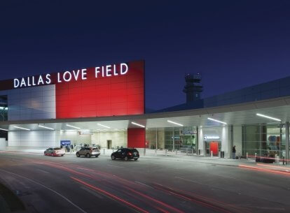 DAL Love Field Modernization Exterior night