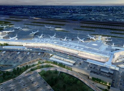 Aerial Shot of the new JFK T6 Redevelopment