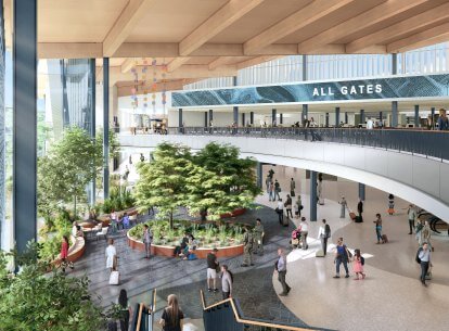 international airport great hall area