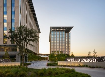 Wells Fargo dusk