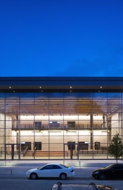 Moody Performance Hall Lobby View from Street