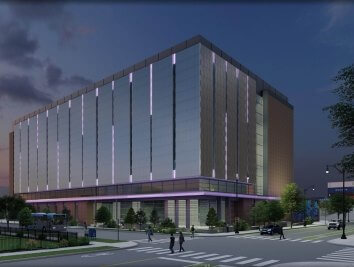 data center at night