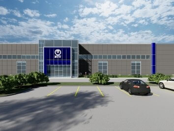 exterior view of data center