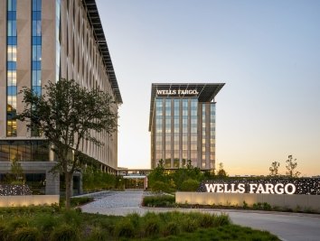 Wells Fargo dusk