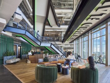 Corgan designed Wingstop staircase