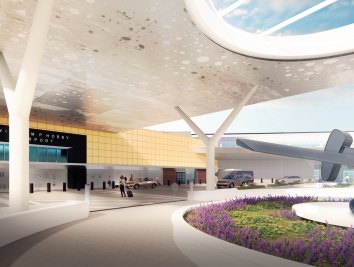 HOU West expansion entrance