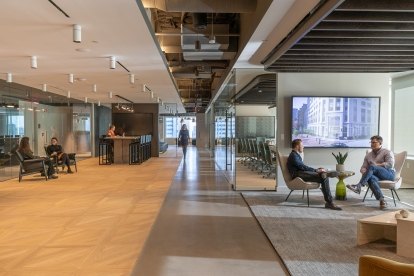 One Lincoln Center open lobby area