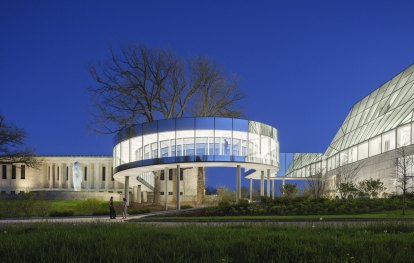 Buffalo AKG Museum exterior dark