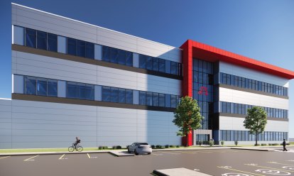 QTS Cambois rendering entrance