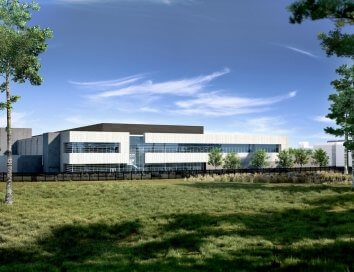 exterior view of data center