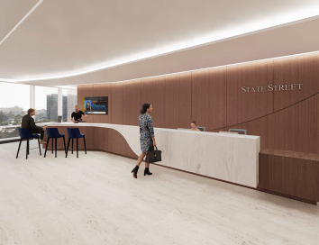 State Street Executive Floor Reception Desk