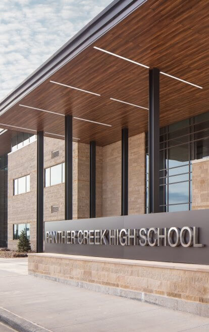 Panther Creek HS Entrance