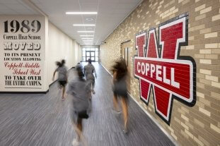 Coppell MS_branded hallway
