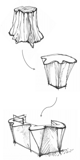 Autodesk_Custom Reception Desk Sketch