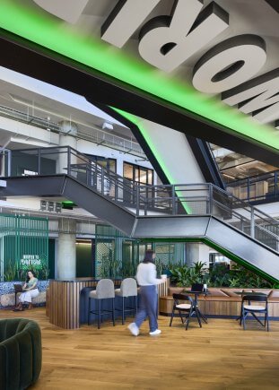 Corgan designed Wingstop staircase