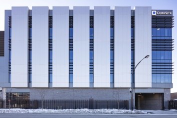 Exterior of CoreSite Data Center in Chicago