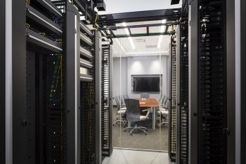 data center view into conference room