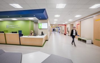 JPS Health Network Medical Home Clinic Hallway and Reception Area Small