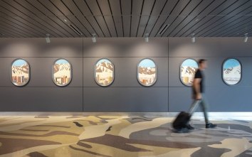 PHX Sky Harbor Airport Terrazzo Corridor