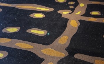 PHX Sky Harbor Airport Terrazzo Floor Detail - City Lights