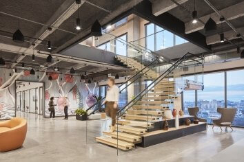 Worldwide Express HQ staircase