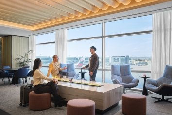 airport lounge amenities in San Diego