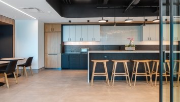 Corgan designed law office kitchen