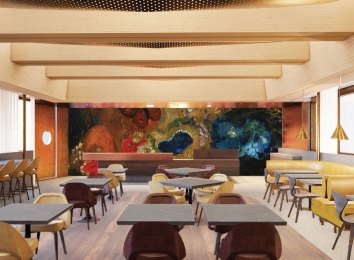 Princeton University art museum classroom rendering