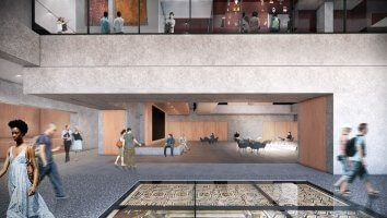 Princeton University art museum gallery rendering