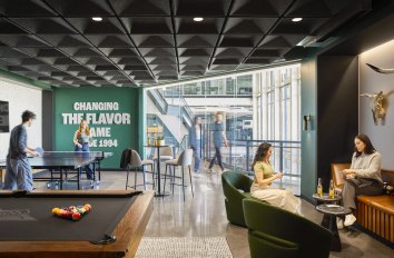 Corgan designed Wingstop office gameroom