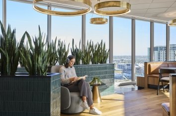 Wingstop Dallas Office designed by Corgan