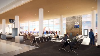 HOU West concourse gate