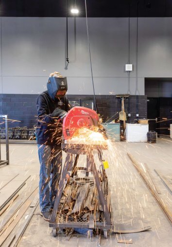 Bushland HS welding class