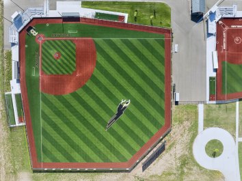 Bushland HS Baseball field arial view 