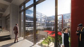 AAC Courtyard view render