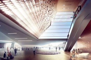 Guggenheim Helsinki concept rendering interior