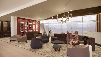 Admirals Club ORD lounge rendering