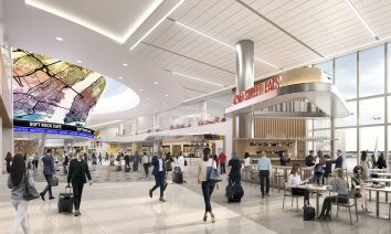 JFK T6 Center Hall rendering