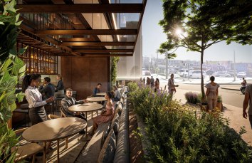 Charlotte Hotel restaurant rendering