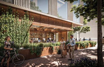 Charlotte hotel rendering restaurant