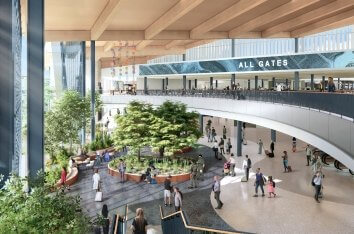 international airport great hall area