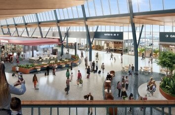 common area at airport