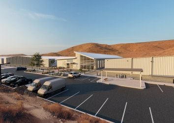exterior view of data center