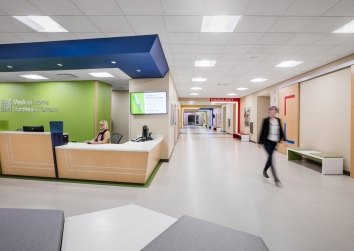 JPS Health Network Medical Home Clinic Hallway and Reception Area Small
