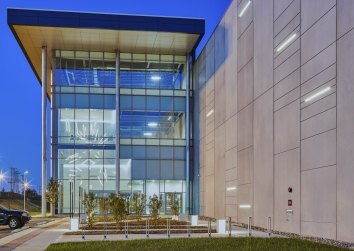 Exterior Data Center night