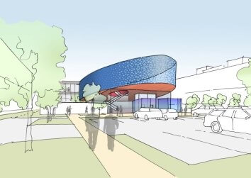 Concept sketch of a data center