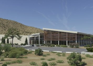 exterior view of data center
